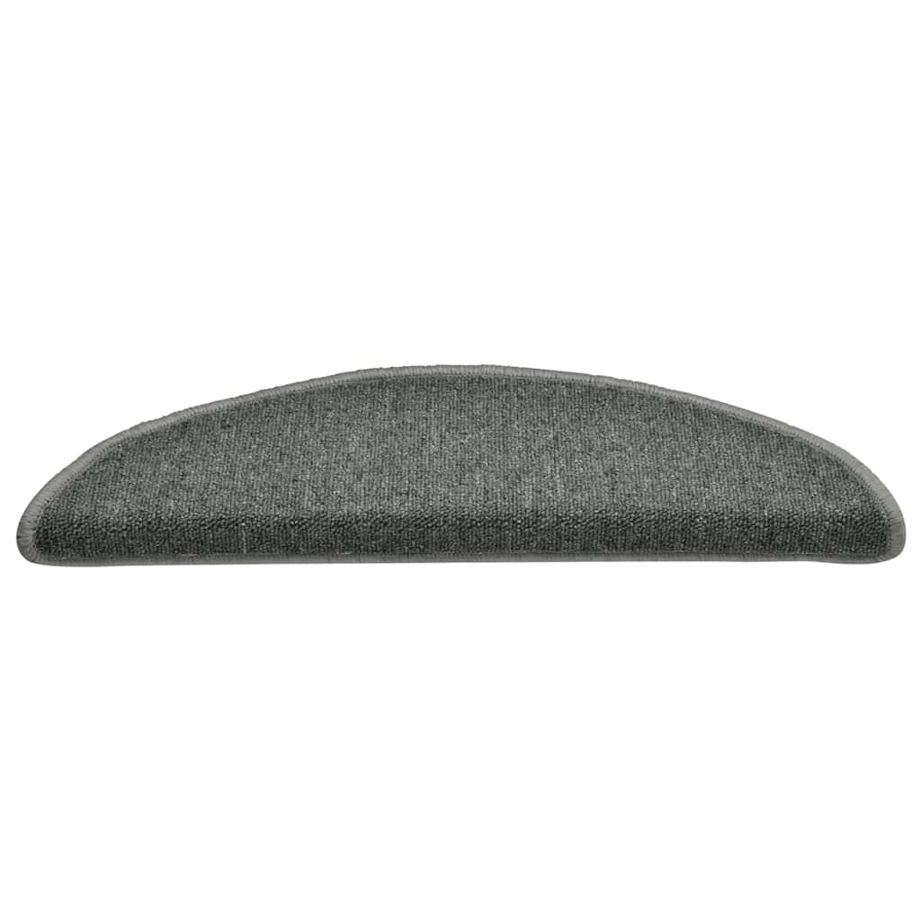 trappemåtter 30 stk. 56x17x3 cm mørkegrønne halvrunde