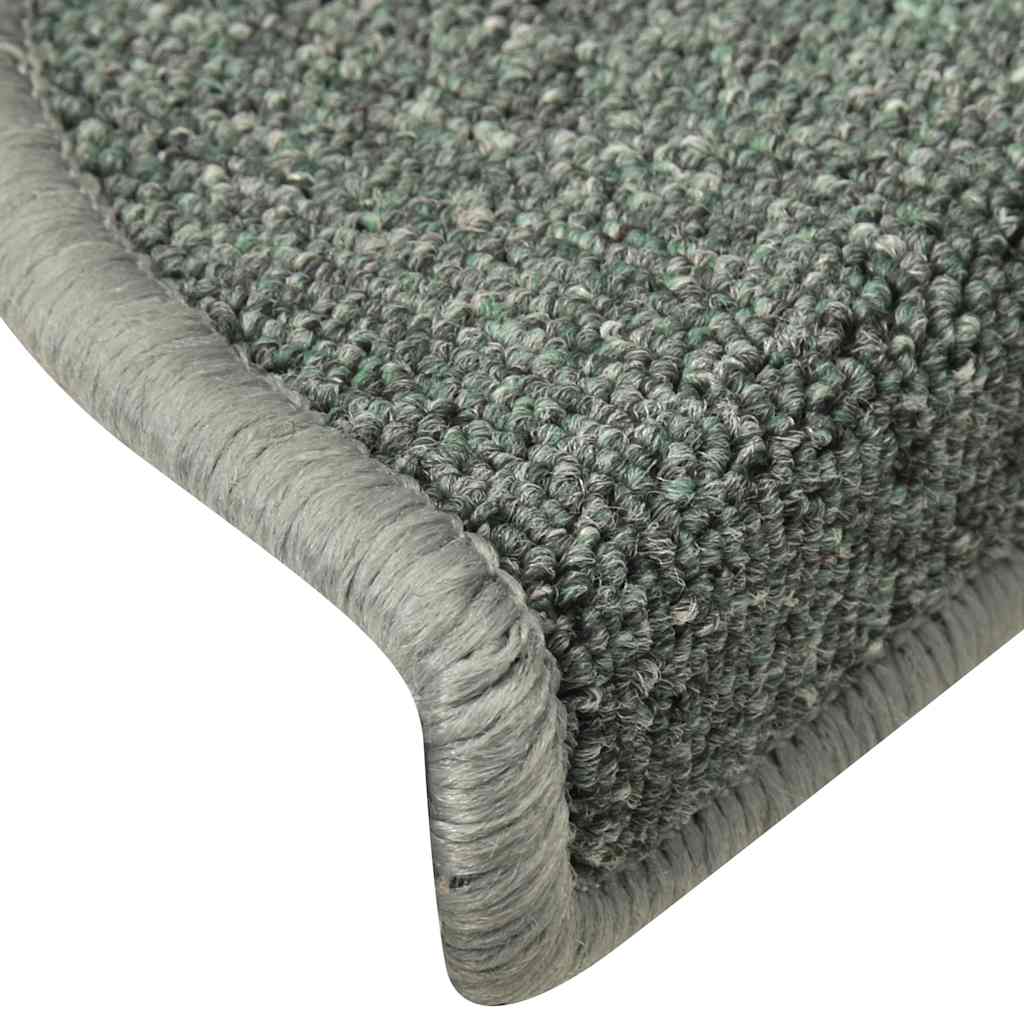 trappemåtter 30 stk. 56x17x3 cm mørkegrønne halvrunde