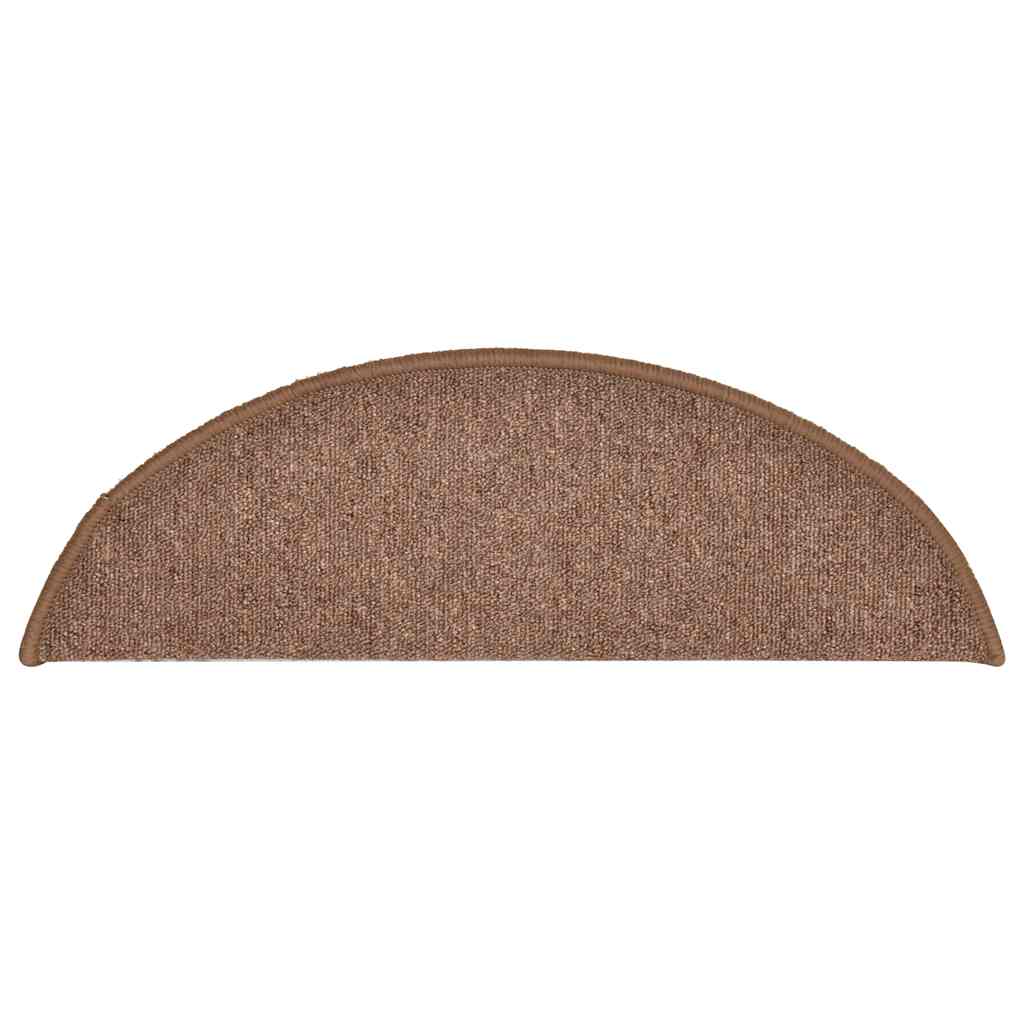 trappemåtter 30 stk. 56x17x3 cm brune halvrunde