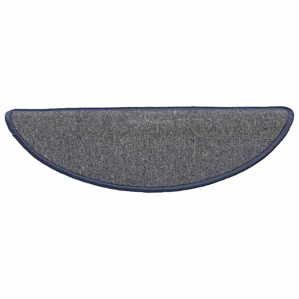 trappemåtter 30 stk. 56x17x3 cm lysegrå og blå halvrunde
