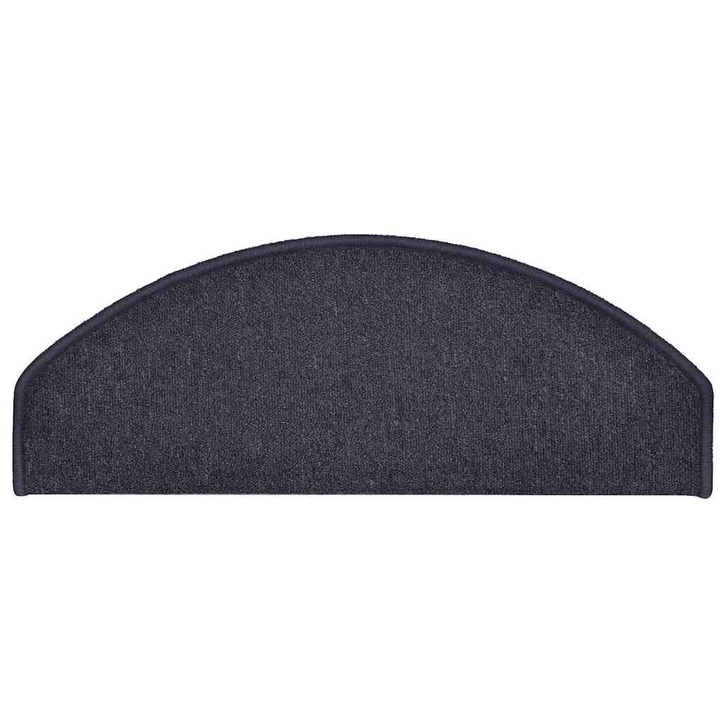 trappemåtter 30 stk. 65 x 24 x 4 cm mørkegrå og blå halvrunde store