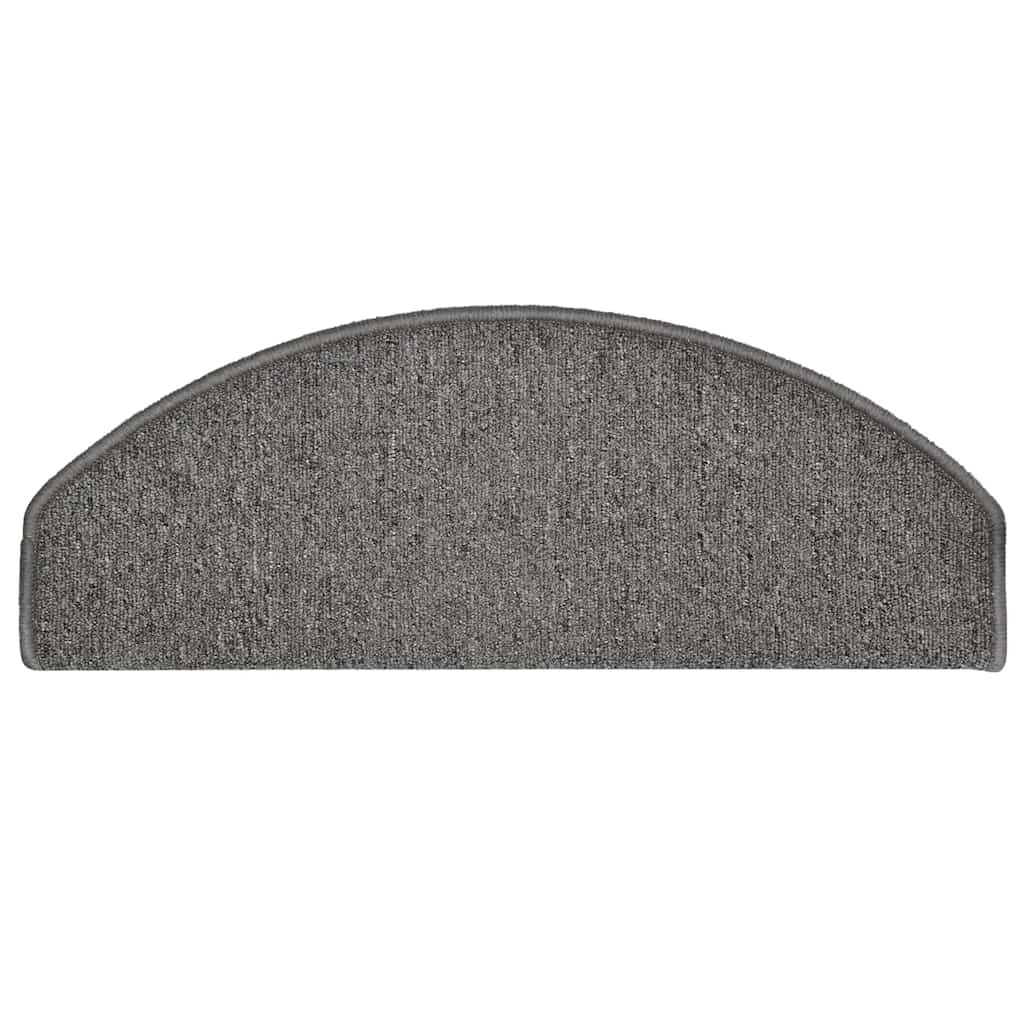 trappemåtter 30 stk. 65 x 24 x 4 cm mørkegrå halvrunde store