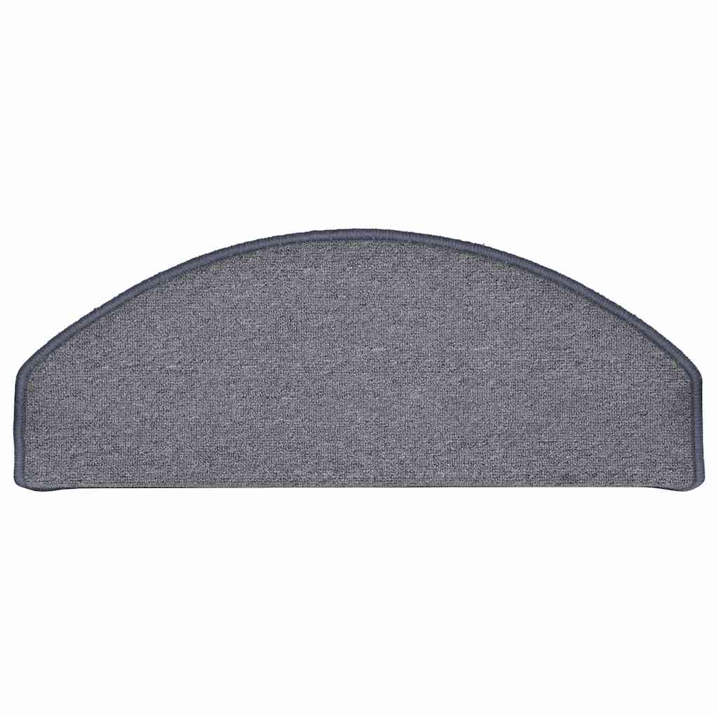 trappemåtter 30 stk. 65 x 24 x 4 cm lysegrå og blå halvrunde store