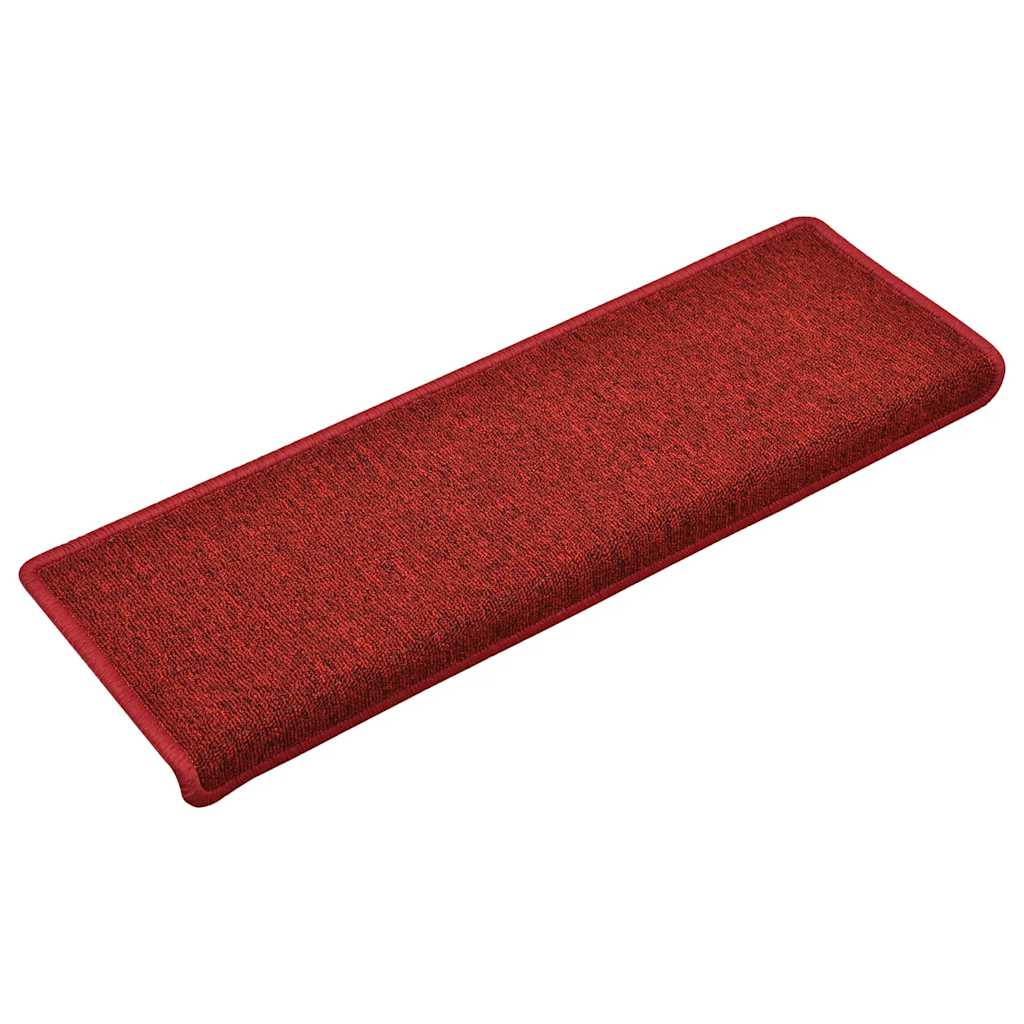 trappemåtter 30 stk. 65x21x4 cm rød rektangulær kant