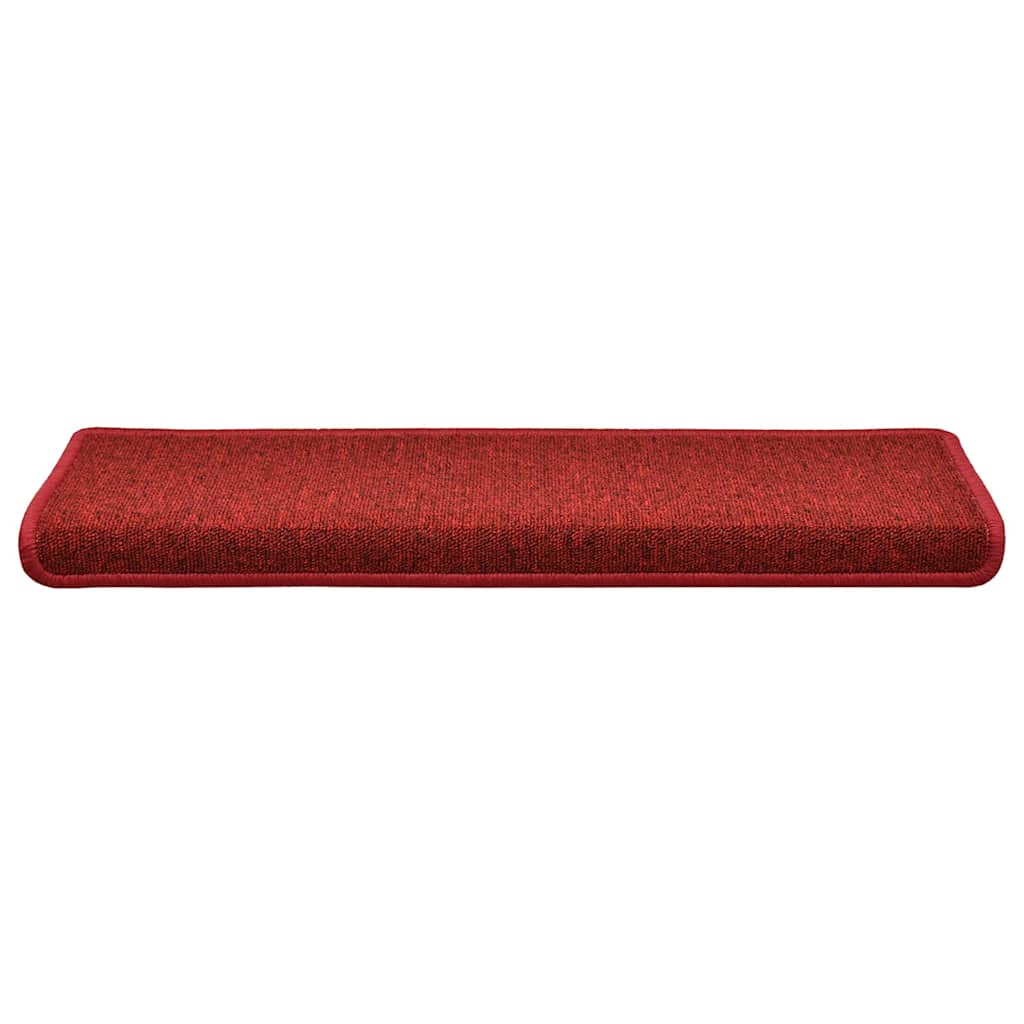 trappemåtter 30 stk. 65x21x4 cm rød rektangulær kant