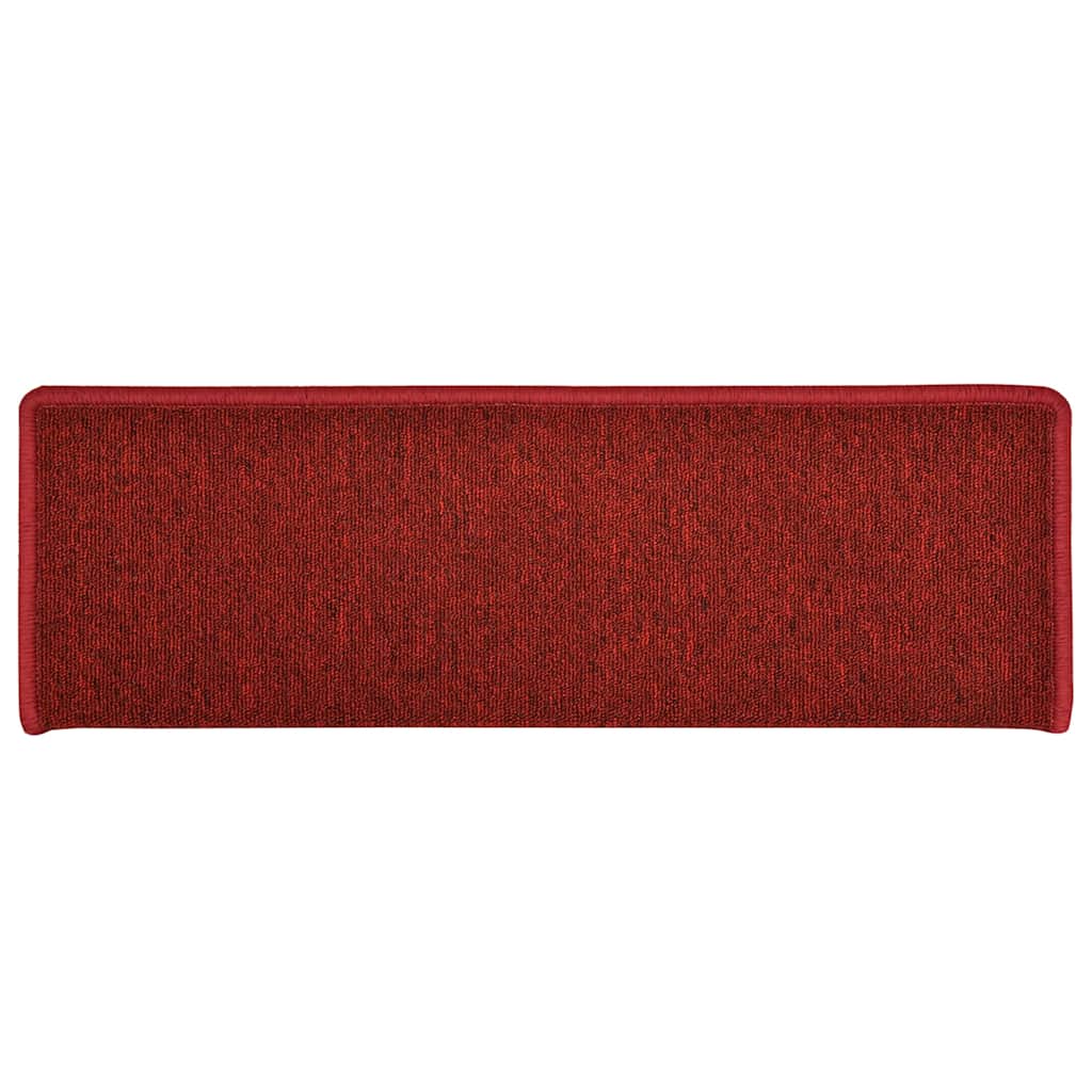 trappemåtter 30 stk. 65x21x4 cm rød rektangulær kant