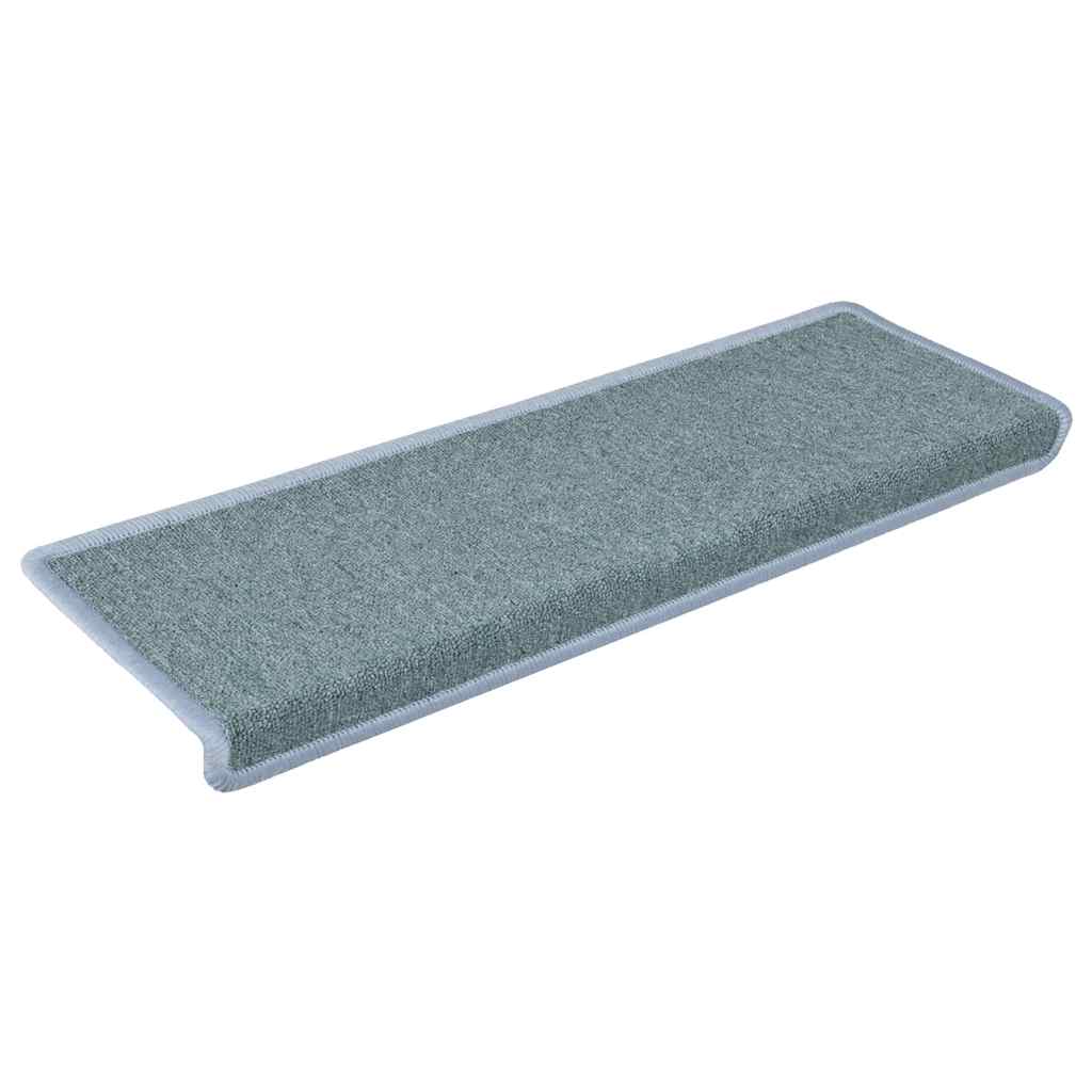 trappemåtter 30 stk. 65 x 21 x 4 cm havblå rektangulær kant