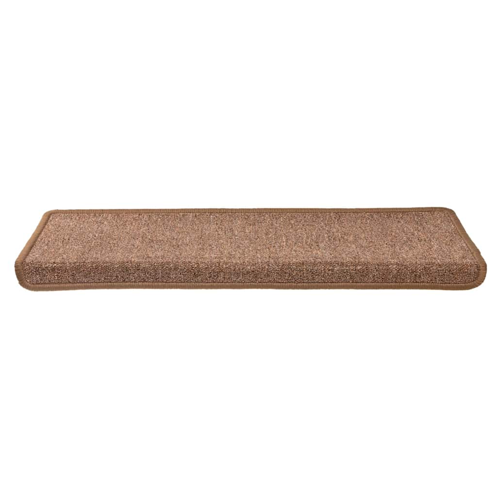 trappemåtter 30 stk. 65x21x4 cm brune rektangulære kanter