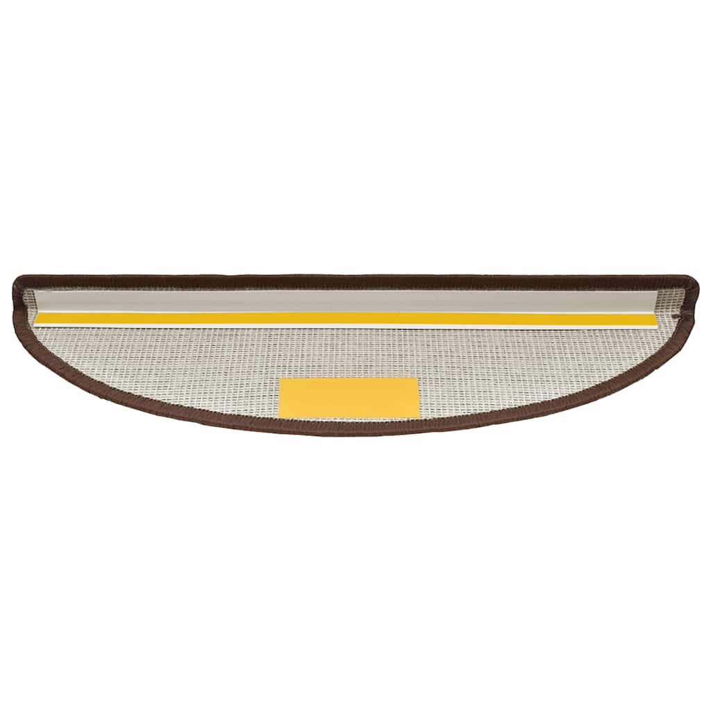 trappemåtter 20 stk. 56x17x3 cm kaffebrune halvrund