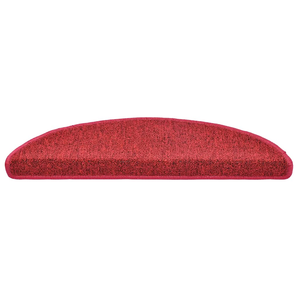 trappemåtter 20 stk. 56x17x3 cm rød halvrund