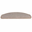 trappemåtter 20 stk. 65 x 24 x 4 cm lysebrune halvrunde store