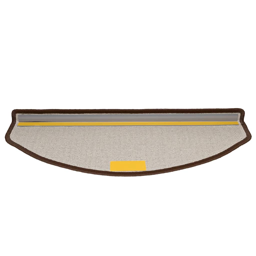 trappemåtter 20 stk. 65 x 24 x 4 cm kaffebrune halvrund store