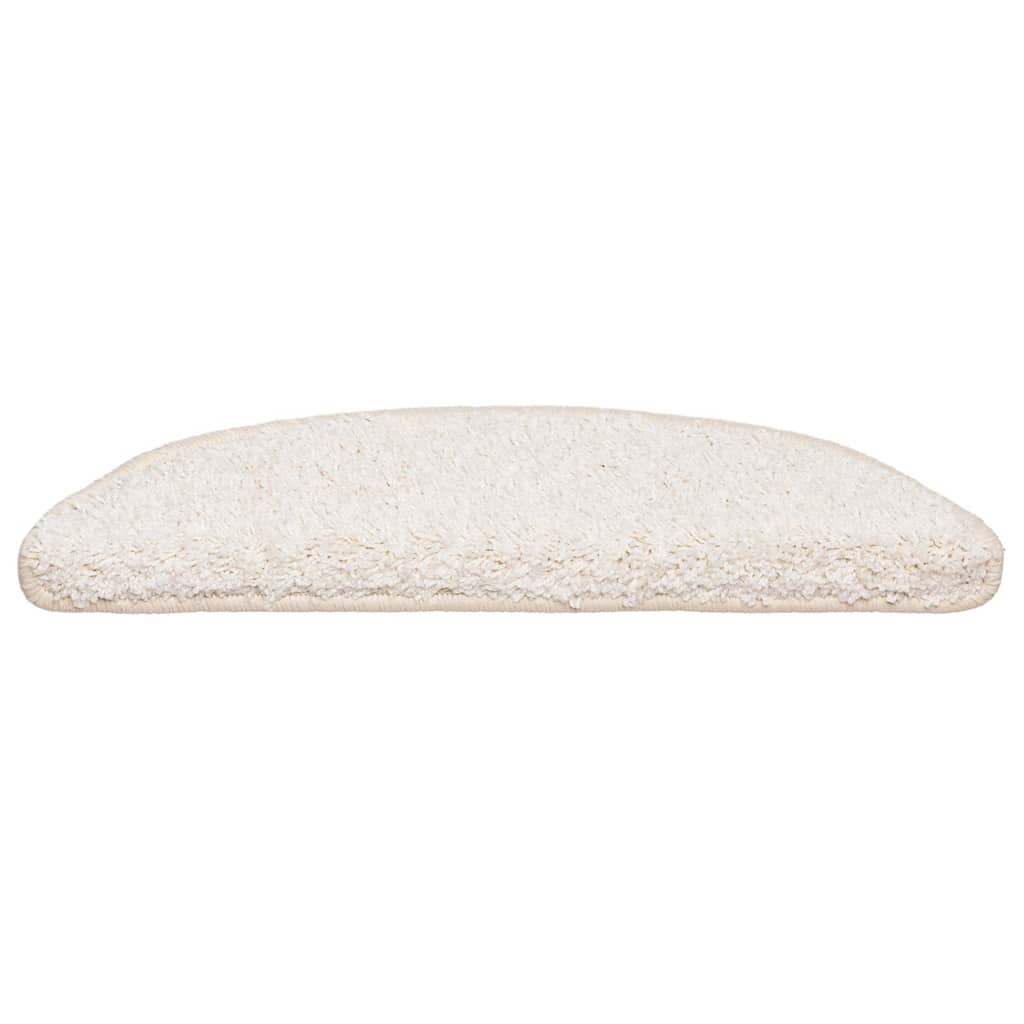 trappemåtter 30 stk. 56x17x3 cm hvide halvrunde