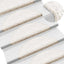 trappemåtter 30 stk. 56x17x3 cm hvide halvrunde