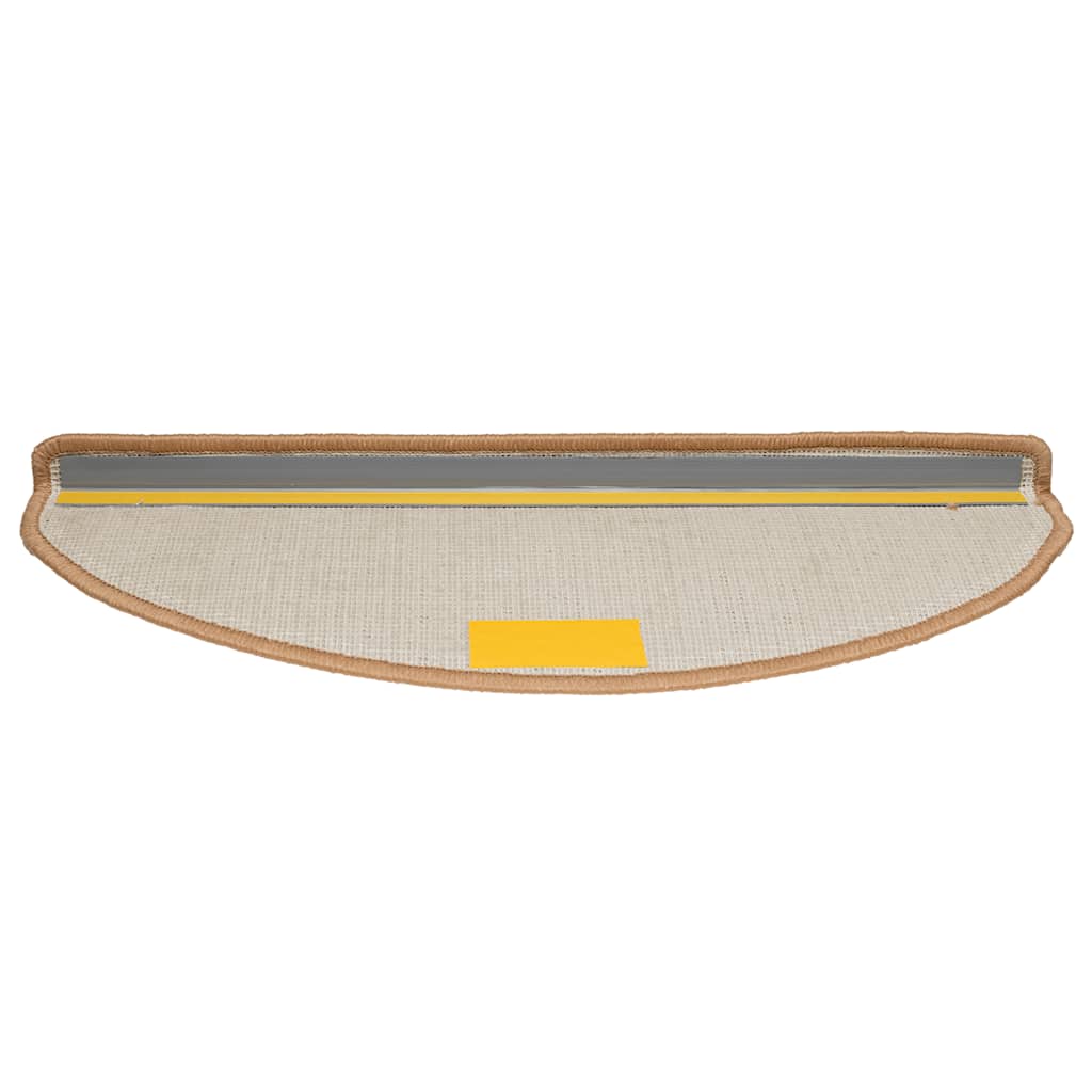 trappemåtter 30 stk. 65x21x4 cm beige halvrunde store
