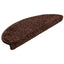 trappemåtter 30 stk. 65x21x4 cm brune halvrunde store