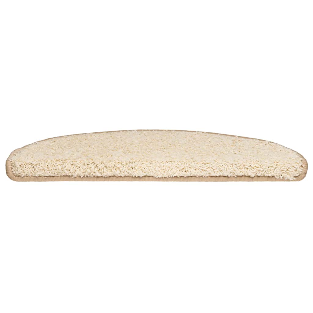trappemåtter 30 stk. 65x21x4 cm cremefarvede halvrund store