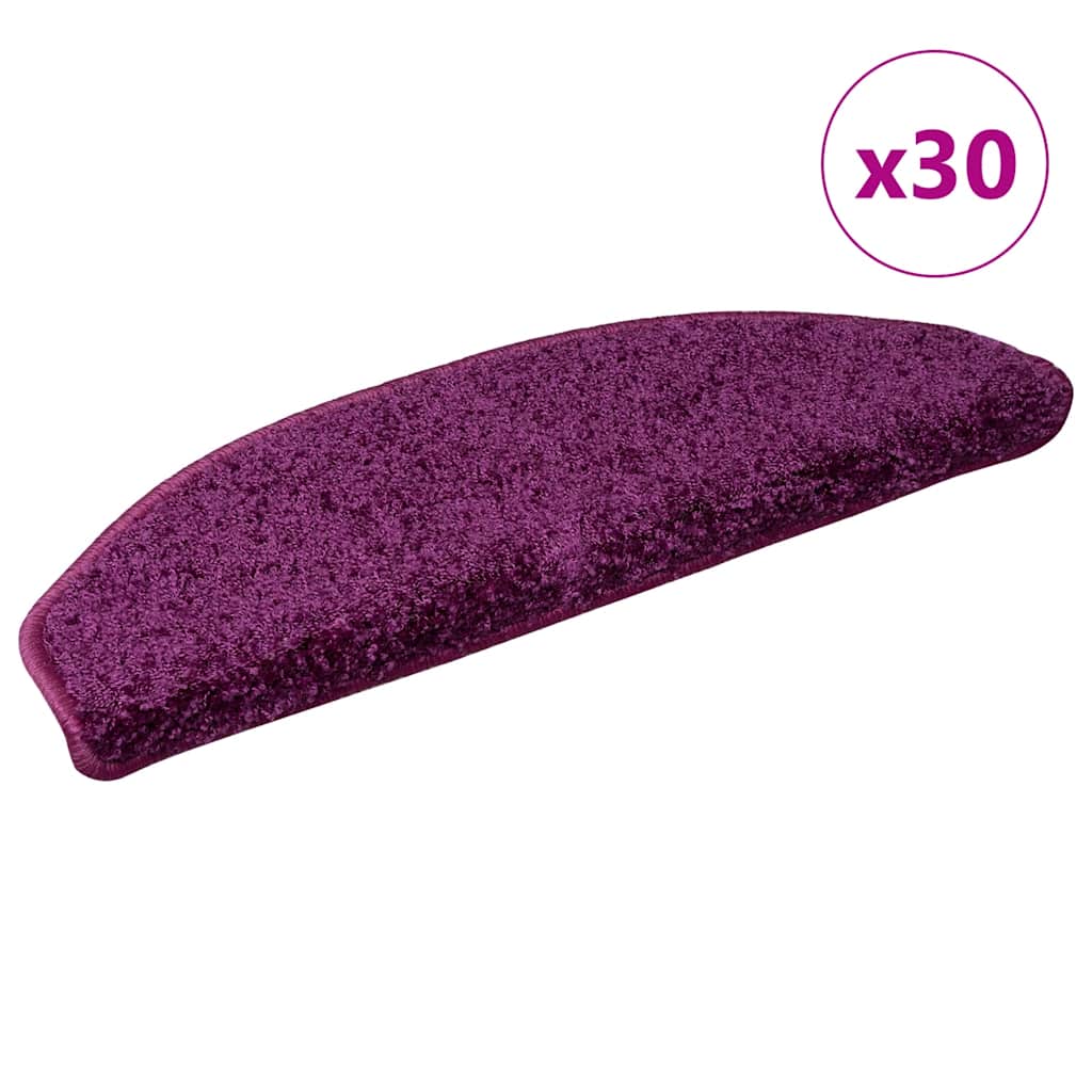 trappemåtter 30 stk. 65 x 21 x 4 cm violet halvrund stor