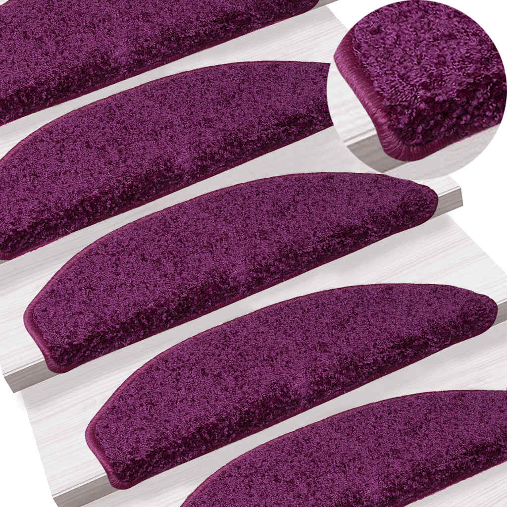trappemåtter 30 stk. 65 x 21 x 4 cm violet halvrund stor