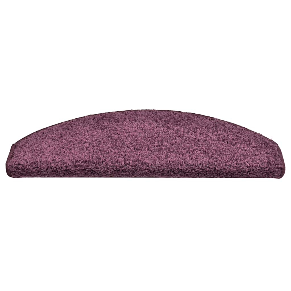 trappemåtter 30 stk. 65 x 21 x 4 cm mørkelilla halvrunde store