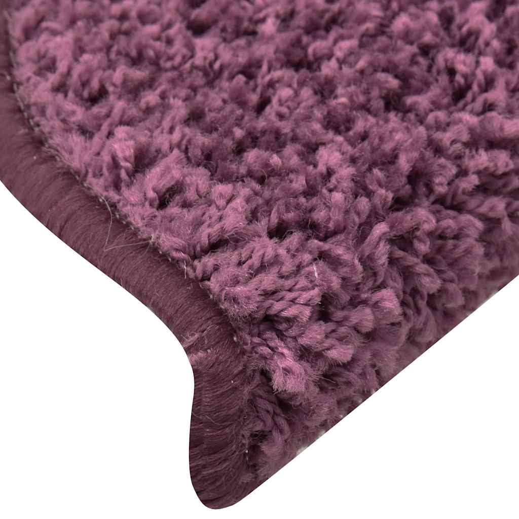 trappemåtter 30 stk. 65 x 21 x 4 cm mørkelilla halvrunde store