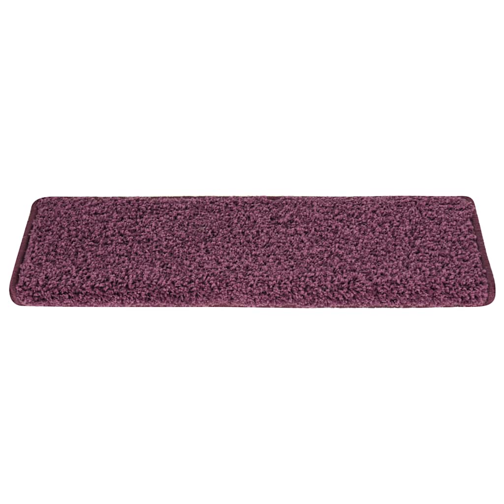 trappemåtter 30 stk. 65 x 21 x 4 cm mørkelilla rektangulær kant