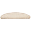 trappemåtter 20 stk. 56x17x3 cm cremefarvede halvrund