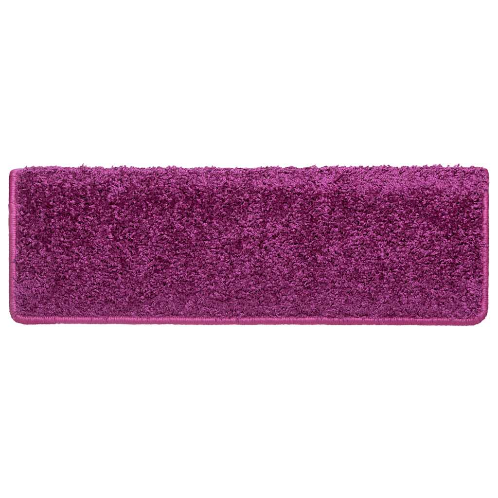 trappemåtter 20 stk. 65x21x4 cm violet rektangulær kant