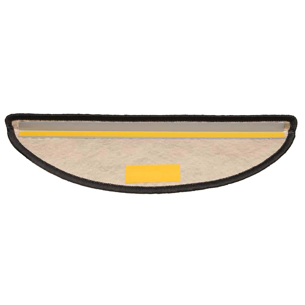 selvklæbende trappemåtter 30 stk. 65x21x4cm sisal-look antracit