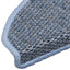 selvklæbende trappemåtter 30 stk. 65x21x4 cm sisal-look blå