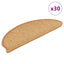 selvklæbende trappemåtter 30 stk. 65x21x4 cm sisal-look sisal