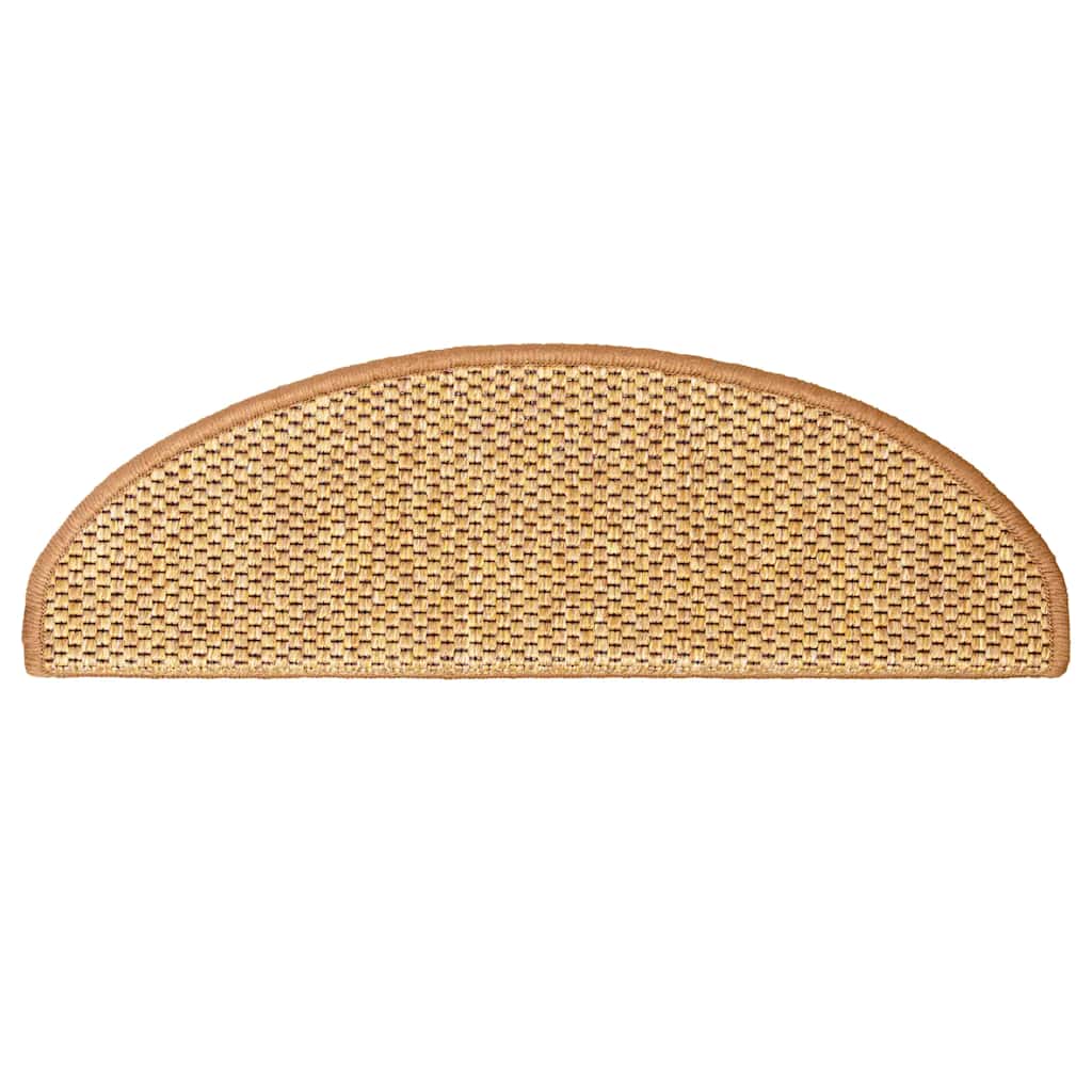selvklæbende trappemåtter 30 stk. 65x21x4 cm sisal-look sisal