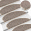 selvklæbende trappemåtter 30 stk. 65x21x4 cm sisal-look beige