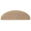 selvklæbende trappemåtter 30stk. 65x21x4cm sisal-look sandfarve