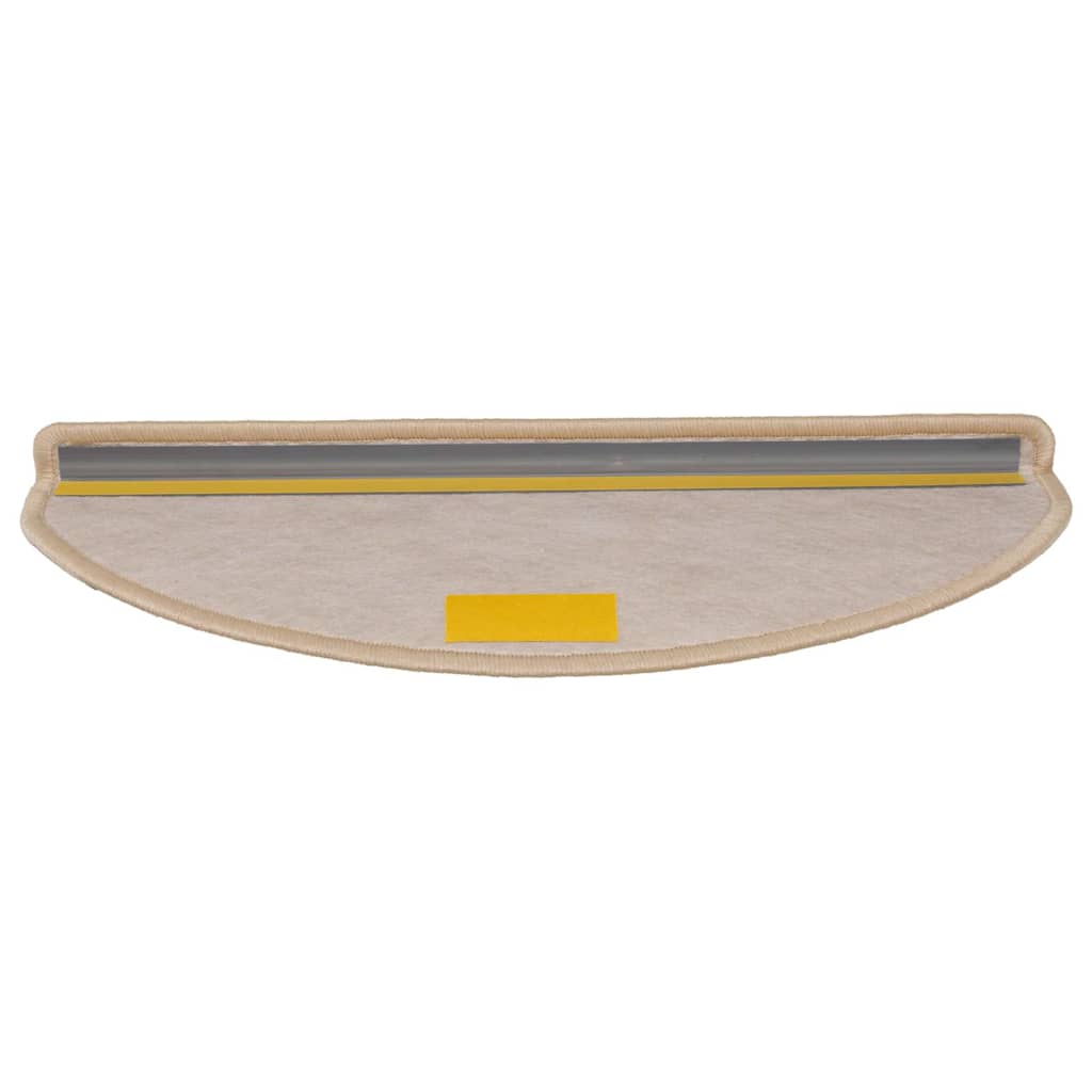 selvklæbende trappemåtter 30stk. 65x21x4cm sisal-look lys beige