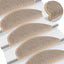 selvklæbende trappemåtter 30stk. 65x21x4cm sisal-look lys beige