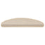 selvklæbende trappemåtter 30 stk. 65x21x4 cm sisal-look creme