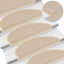 selvklæbende trappemåtter 30 stk. 65x21x4 cm sisal-look creme