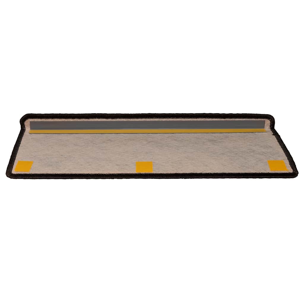 selvklæbende trappemåtter 30 stk. 65x21x4cm sisal-look antracit