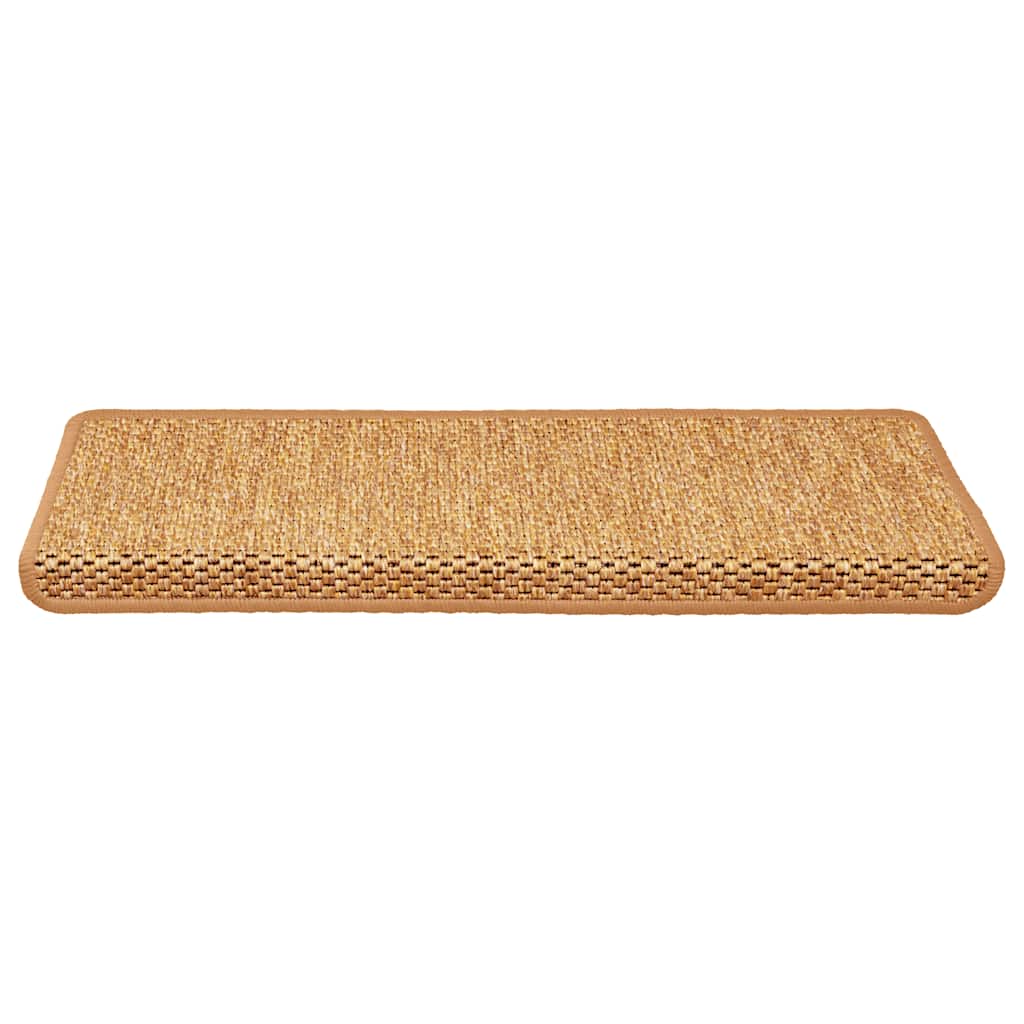 selvklæbende trappemåtter 30 stk. 65x21x4 cm sisal-look sisal
