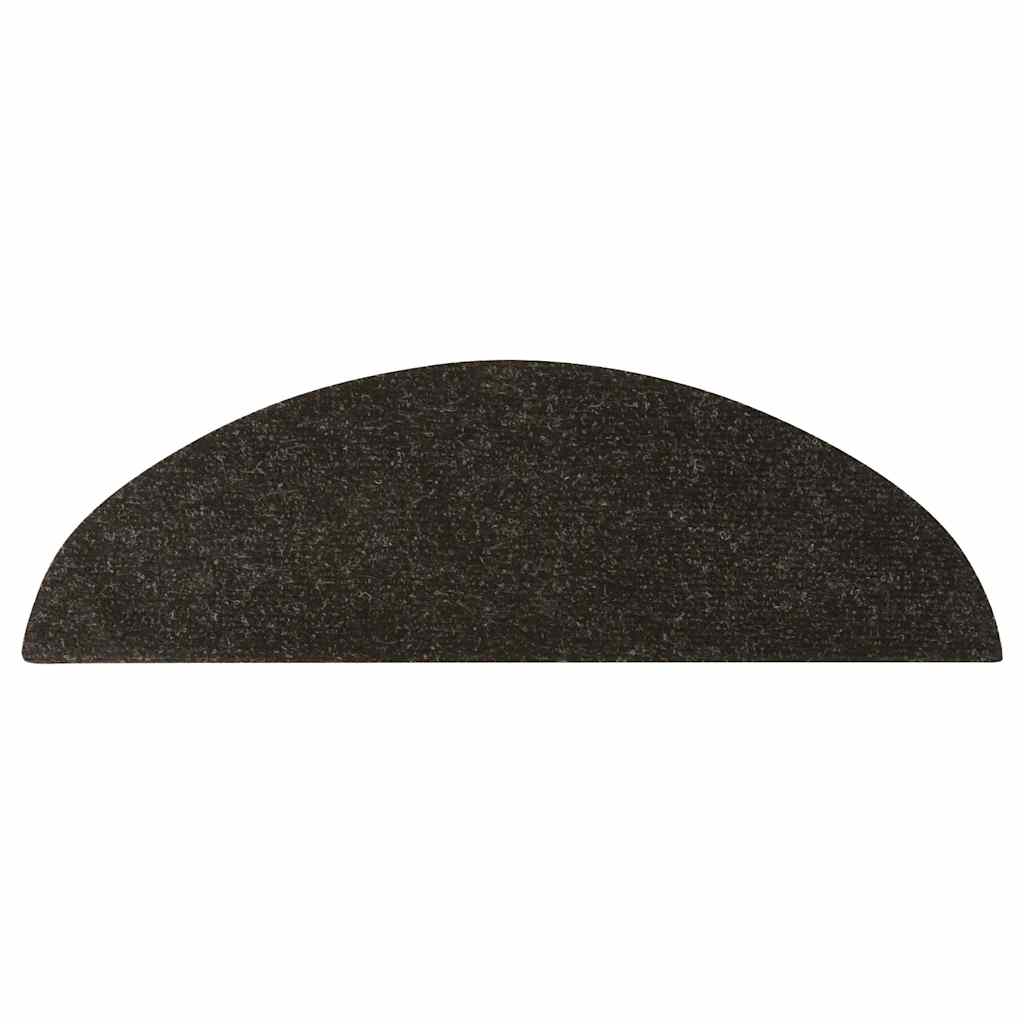 selvklæbende trappemåtter 20 stk. 56x17x3 cm antracitgrå