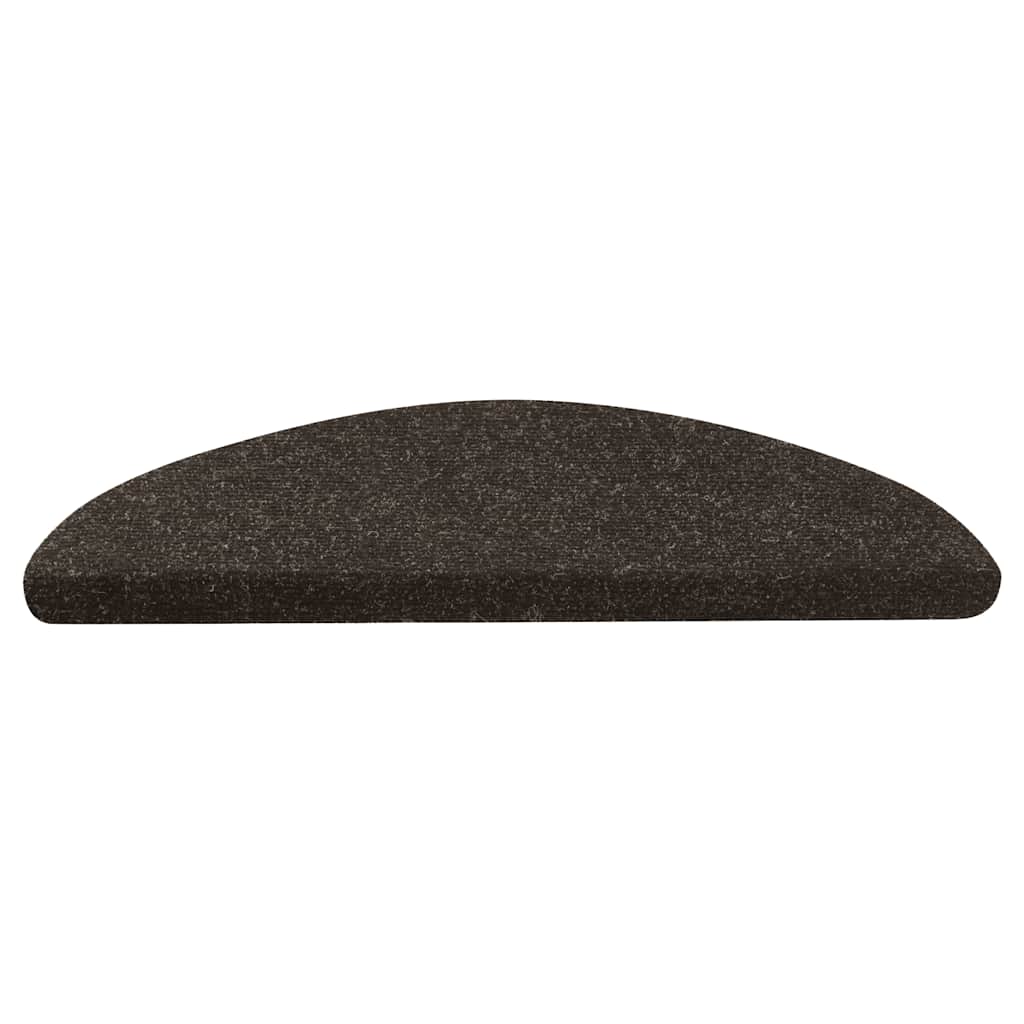 selvklæbende trappemåtter 30 stk. 56x17x3 cm antracitgrå