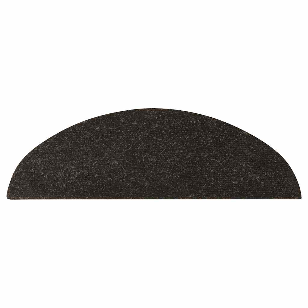 selvklæbende trappemåtter 30 stk. 56x17x3 cm antracitgrå