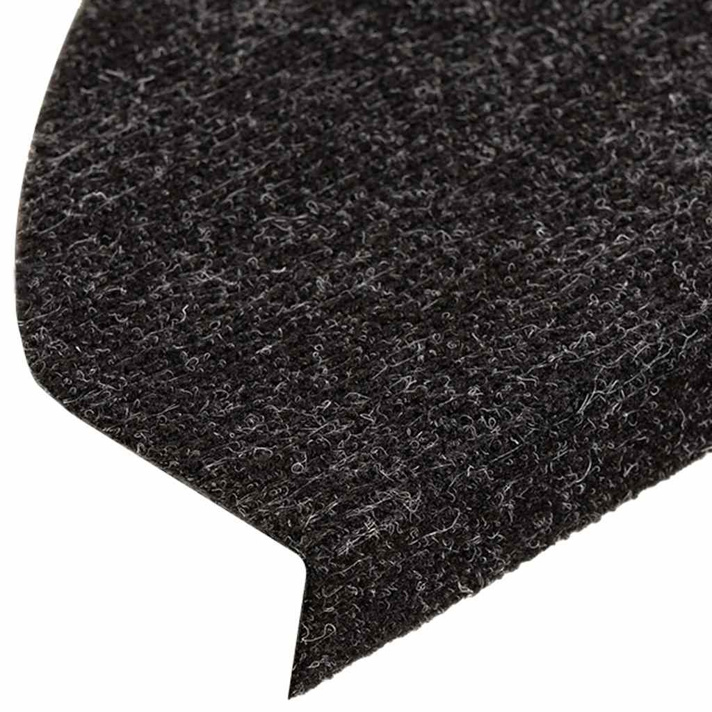 selvklæbende trappemåtter 20 stk. 65x22,5x3,5 cm antracitgrå