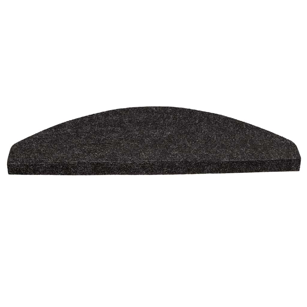 selvklæbende trappemåtter 30 stk. 65x22,5x3,5 cm antracitgrå