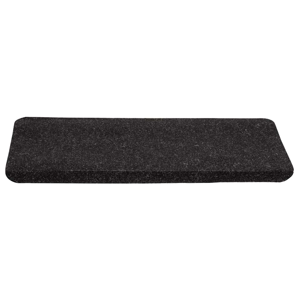 selvklæbende trappemåtter 30 stk. 65x24,5x3,5 cm antracitgrå