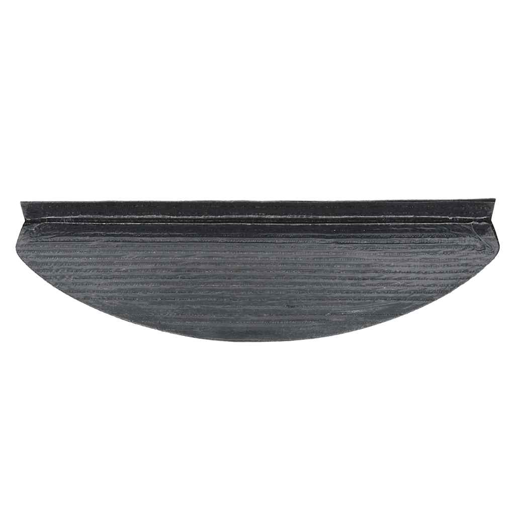 selvklæbende trappemåtter 30 stk. 65x22,5x3,5 cm sort