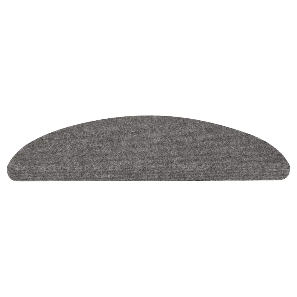 selvklæbende trappemåtter 30 stk. 56x17x3 cm grå