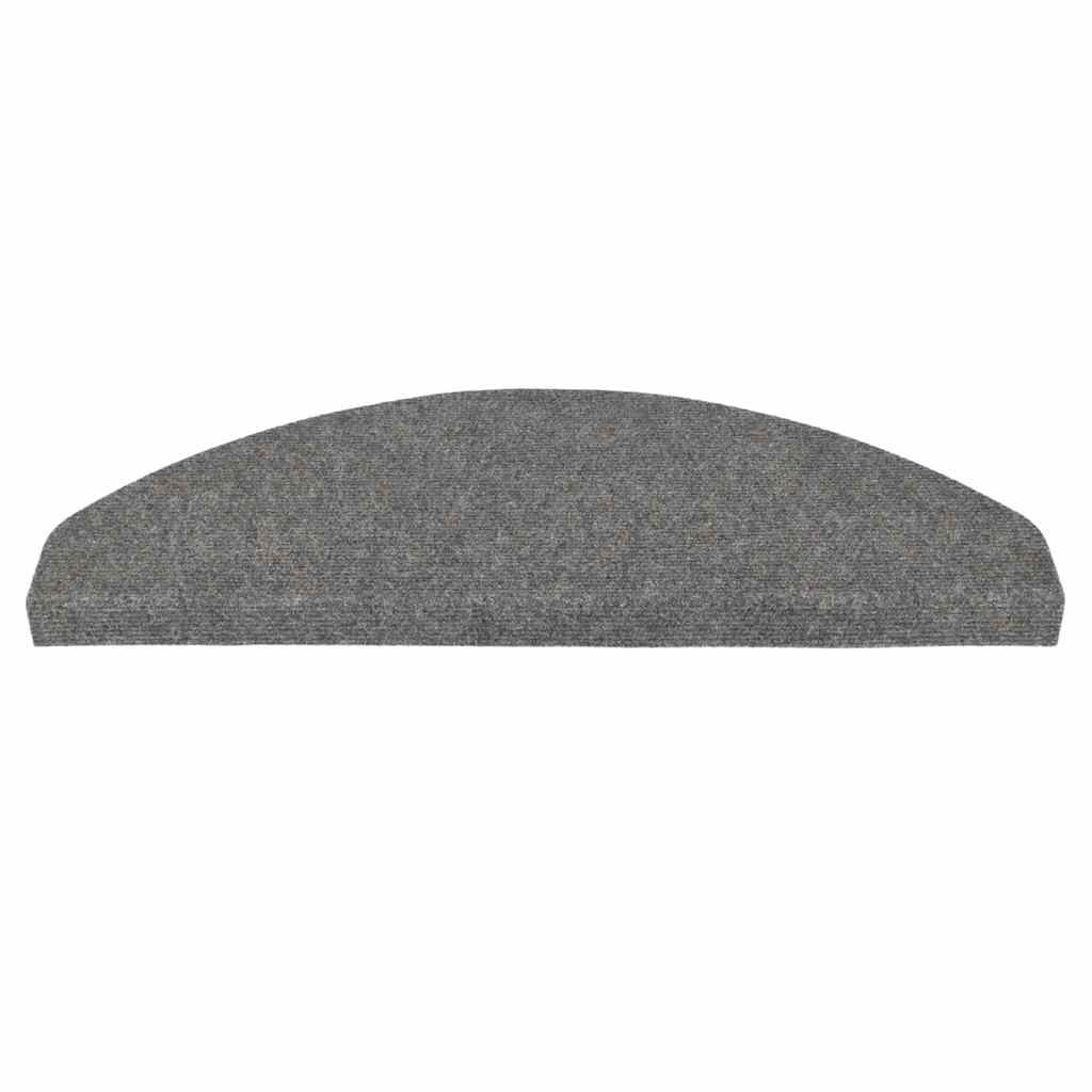 selvklæbende trappemåtter 20 stk. 65x22,5x3,5 cm grå