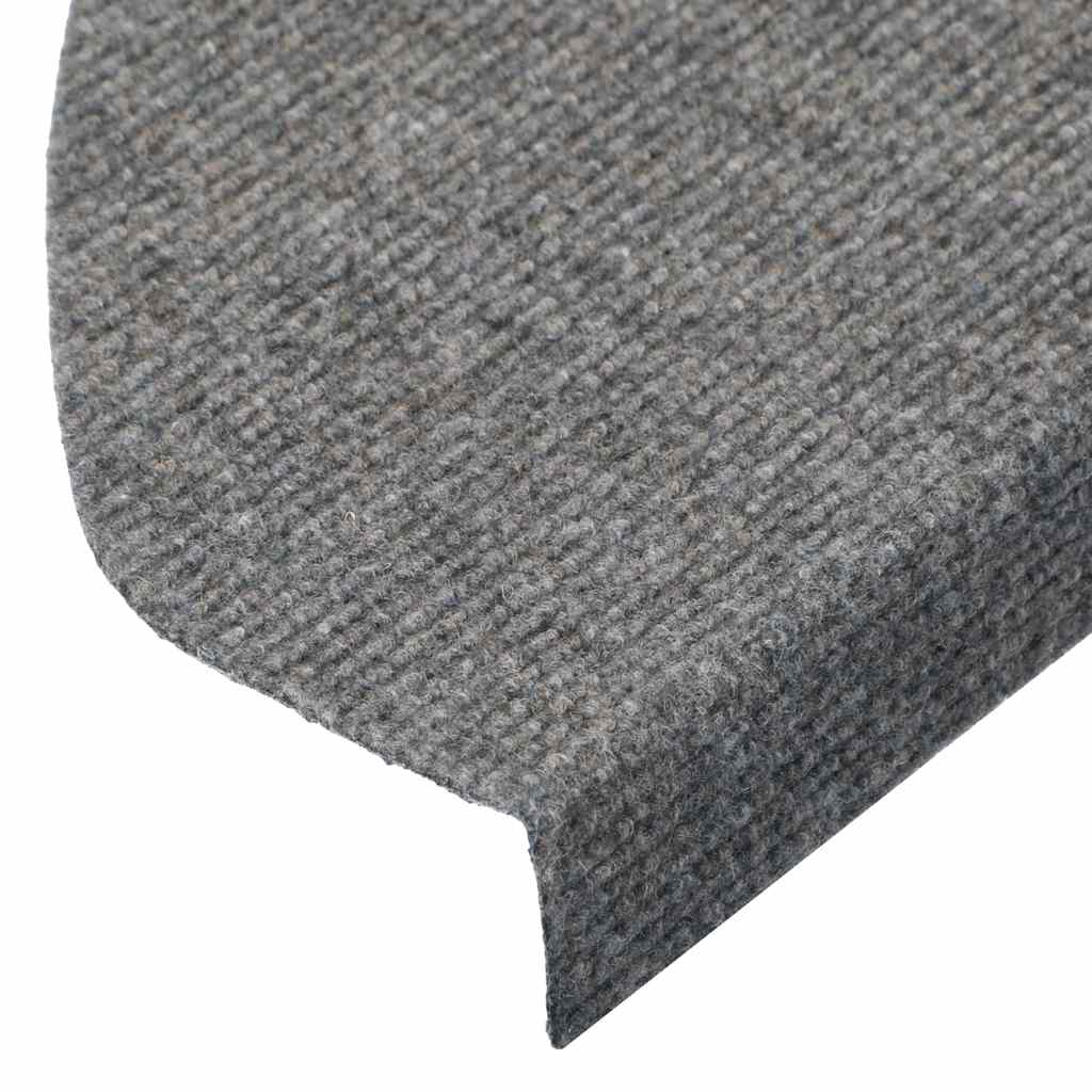 selvklæbende trappemåtter 20 stk. 65x22,5x3,5 cm grå